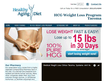 Tablet Screenshot of healthyagingdiet.com
